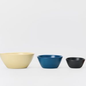 Three Piece Nested Porcelain Bowl Set