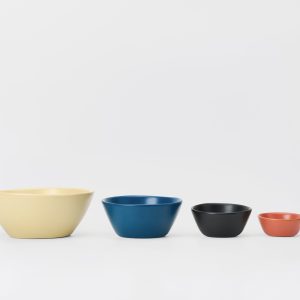 Four Piece Nested Porcelain Bowl Set