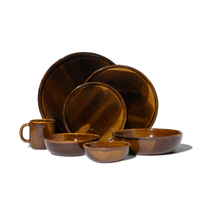Tenmoku 7 Piece Everyday Dinnerware Set