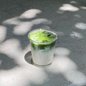 Minimalist Iced Matcha Glass Tumbler