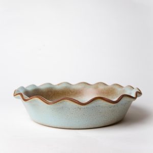 Deep Fluted Stoneware Pie Dish