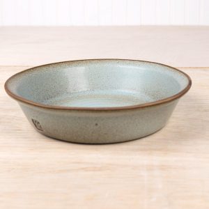 Deep Stoneware Pie Dish with Glaze Color Options