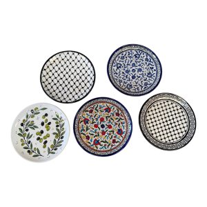 Circular Ceramic Serving Plate, 7 Inch