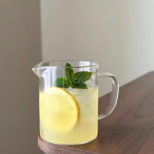 Borosilicate Glass Matcha Pitcher with Spout