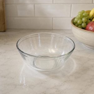 Clear Glass Mixing Bowl, 10 Cup