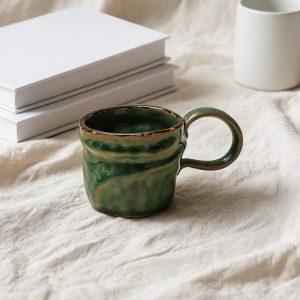 Forest Green Reactive Glaze Ceramic Mug