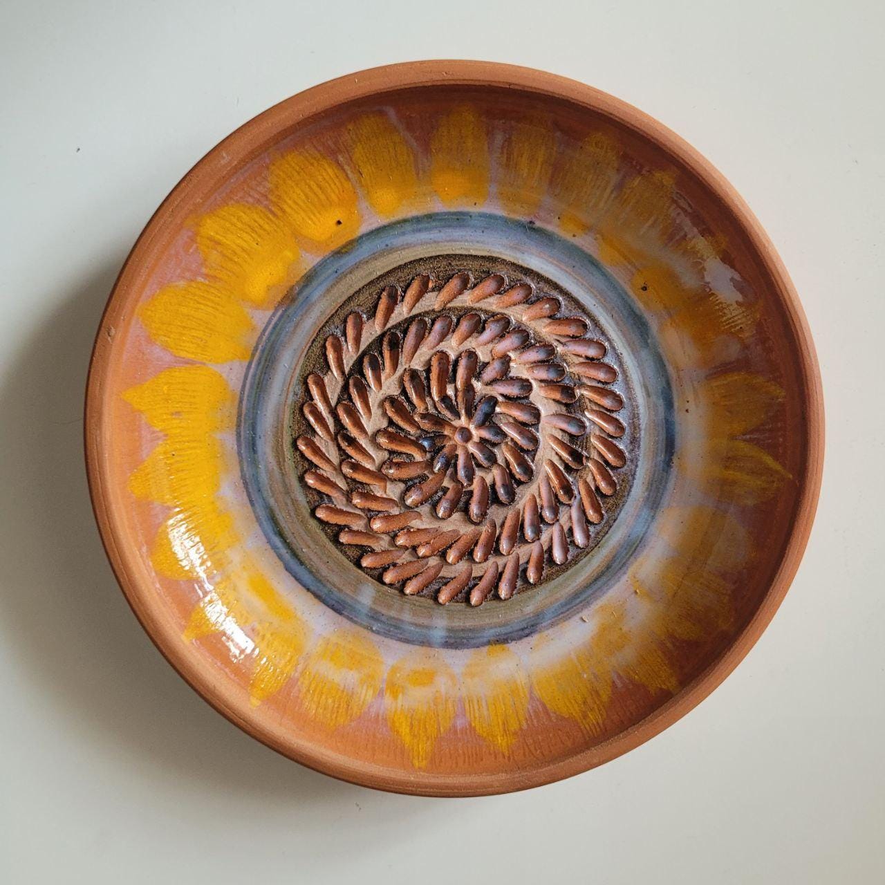 Sunflower Ceramic Garlic Grater Plate - Image 12