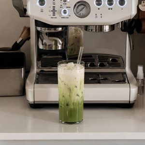 Clear Glass Matcha Tumbler, 420 ml