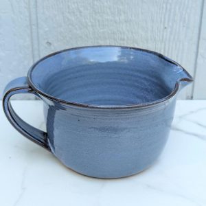 Cobalt Blue Stoneware Batter and Mixing Bowl