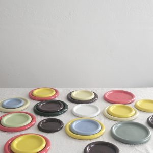 Colorful Ceramic Bubble Plate